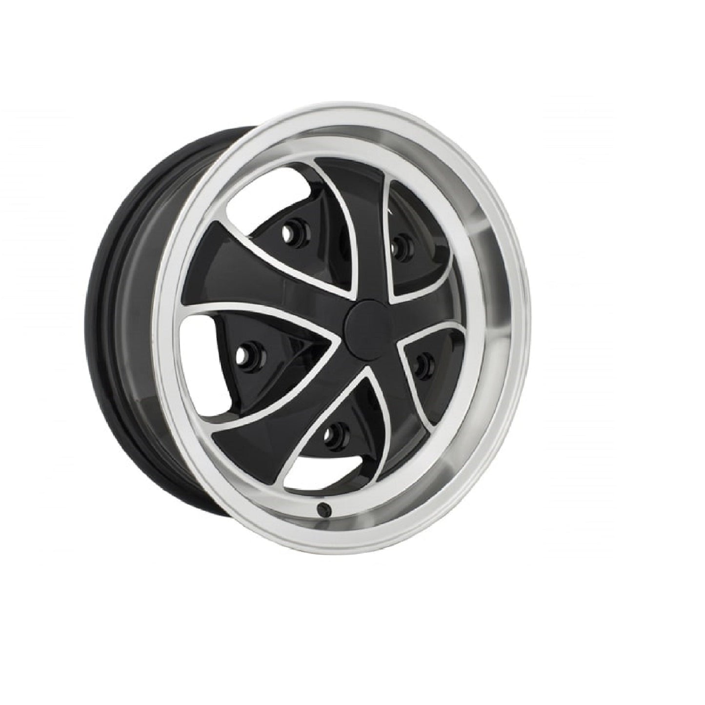 Rebel Wheels - Gloss Black w/Polished Lip & Ribs, 5x205 (Set of 4)
