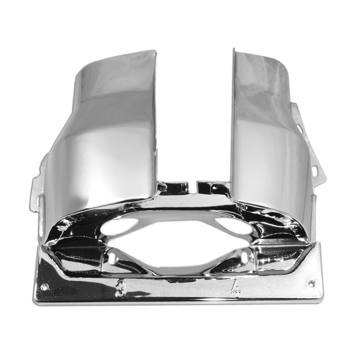Chrome Cylinder Head Cover Dual Port 3-4 Side - AA Performance Products