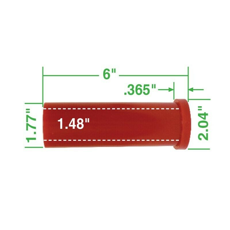 Urethane Axle Beam Bushing Kit, 6" Long, No Collar, for Aluminum Beams w/ 45mm Tubes, 4 pcs., All the Same
