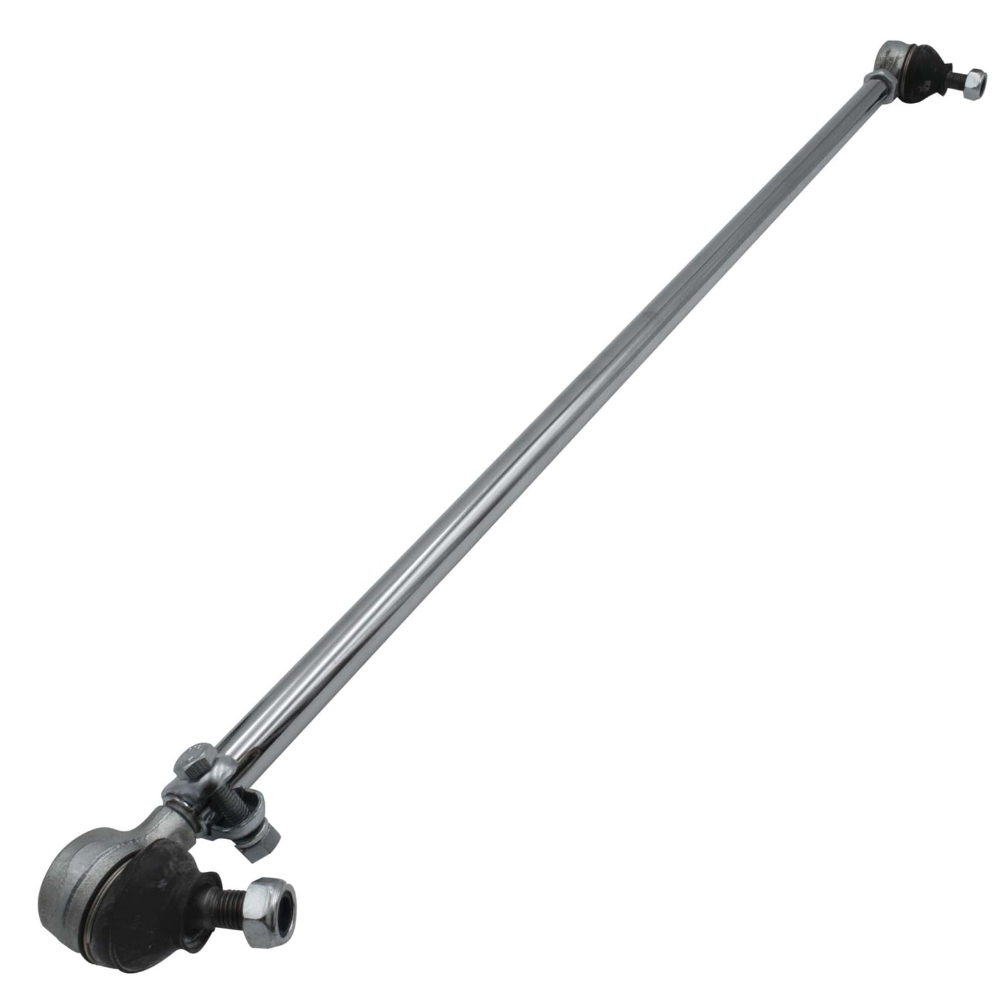 Right Chrome Tie Rod, Late w/o Damper Provision