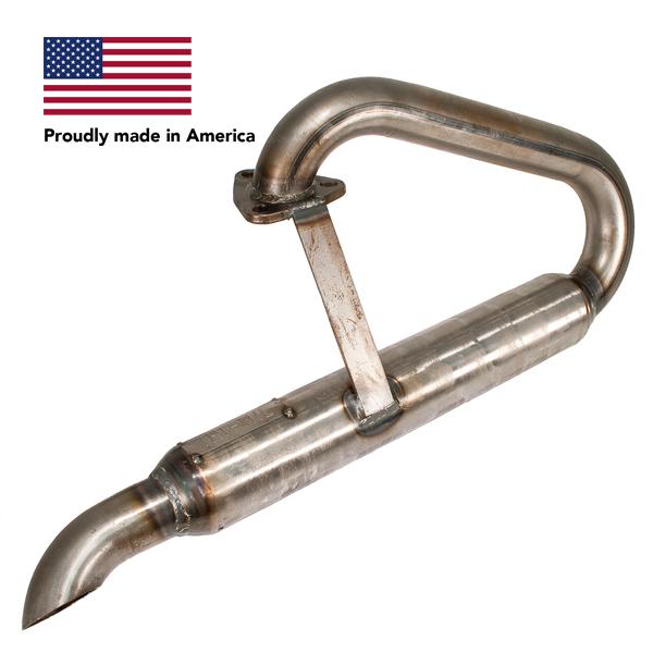 Tri Mil, Bobtail, Glass-Pak Only, Raw Steel - AA Performance Products