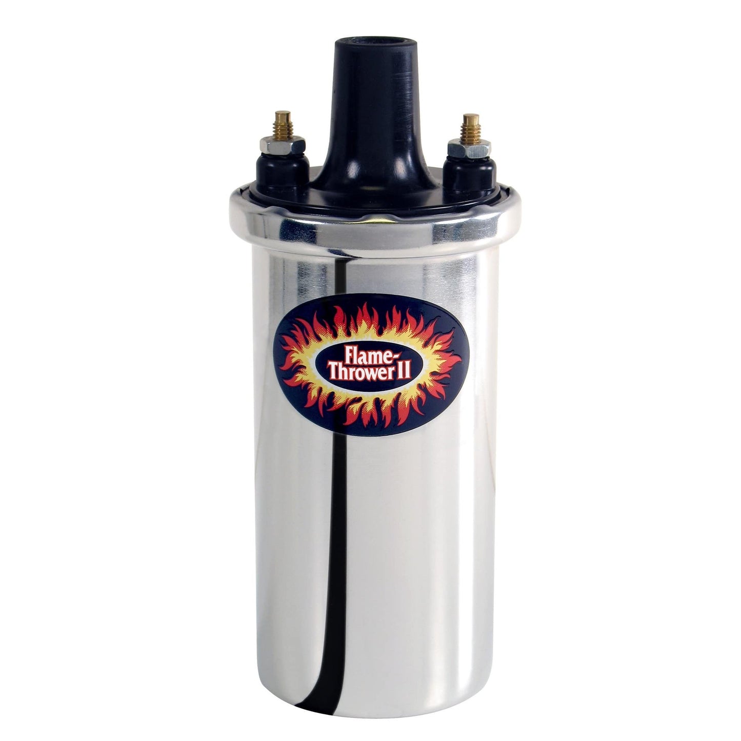 Pertronix Flame-Thrower Chrome 0.6 ohm Coil, (use w/ Ignitor II Electronic Ignition) (includes 4 and 6 cyl Porsche)
