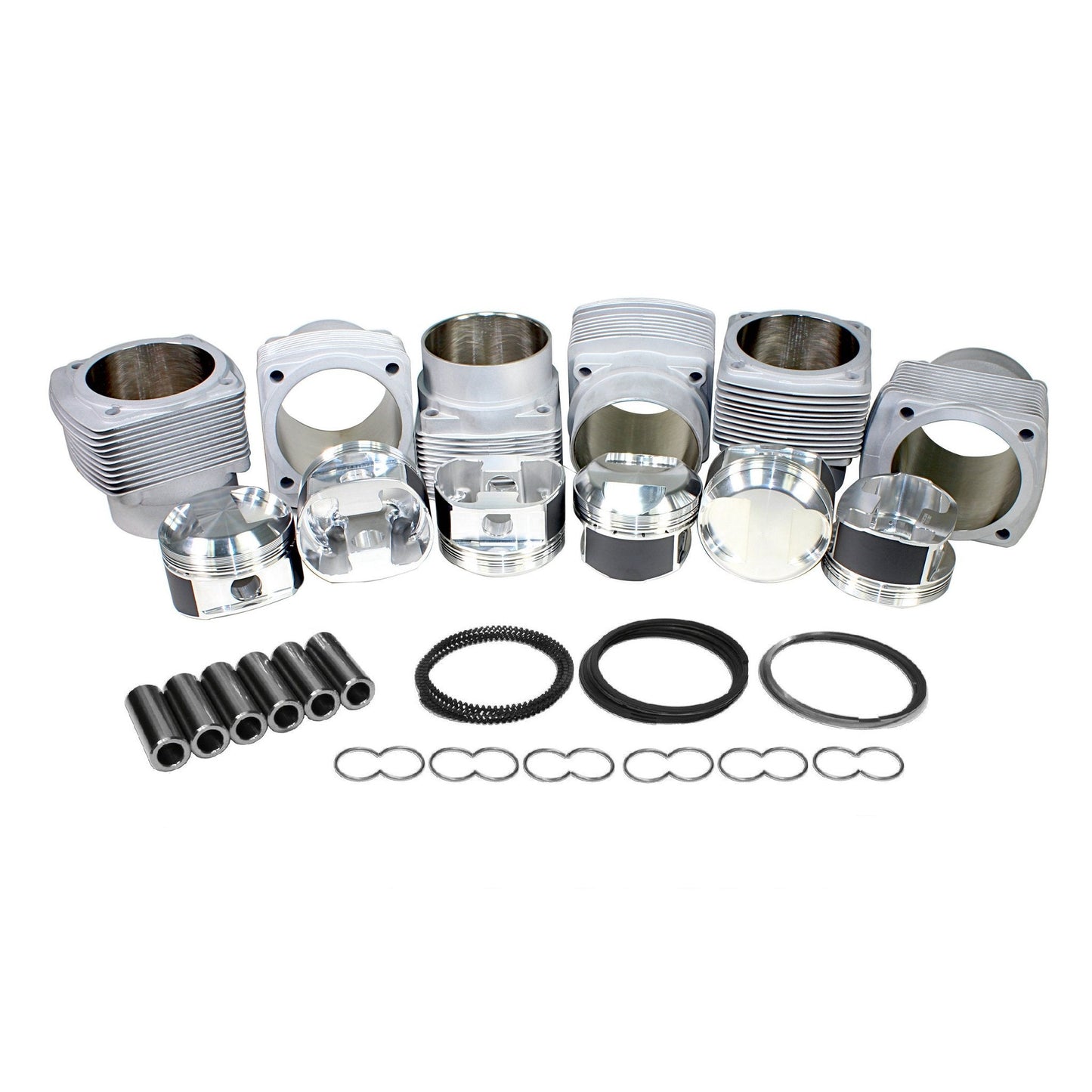 95mm, Porsche 911 JE Piston & Cylinder Kit 3.0L 9.5:1, Deluxe - AA Performance Products