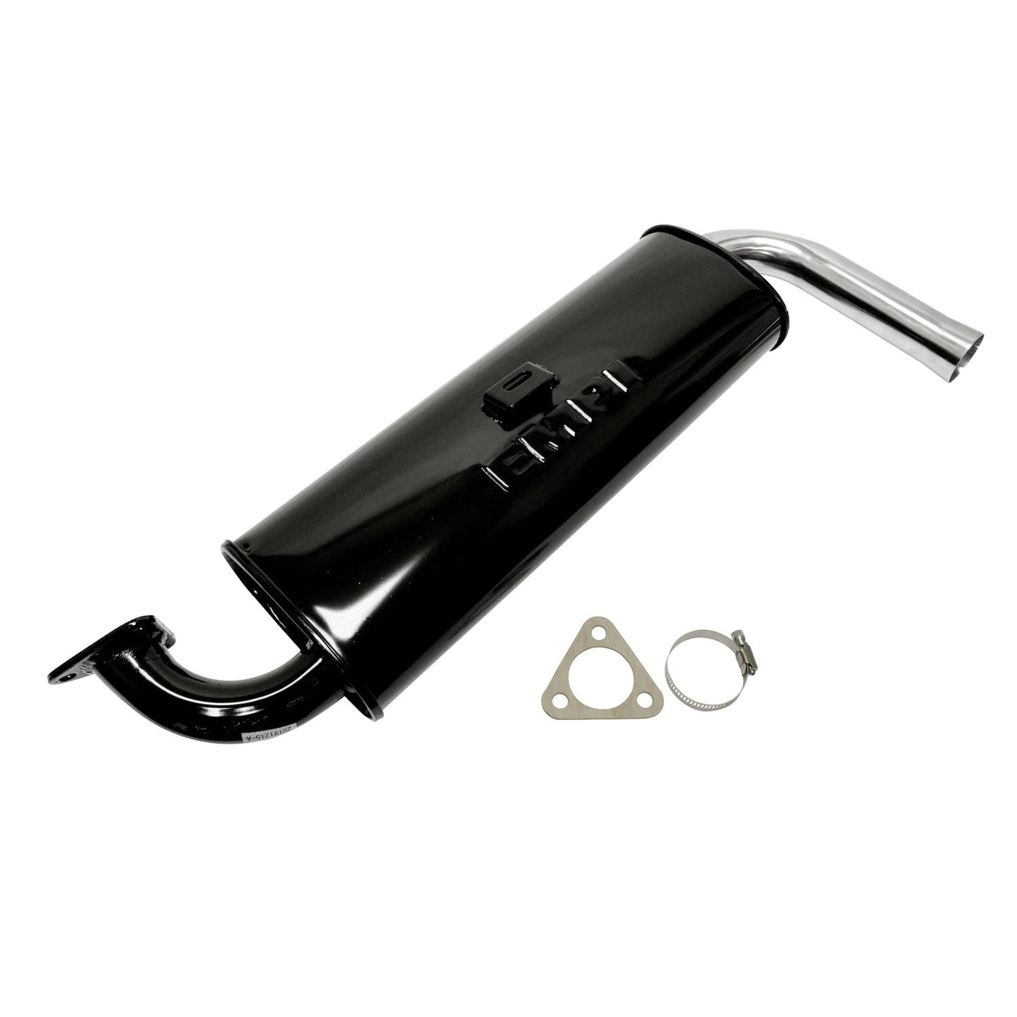 Single Quiet Black with Chrome Tip - Type 1 & Ghia, 66-73