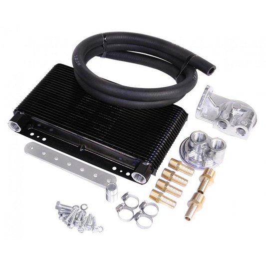 24-Plate Oil Cooler Kit w/Bypass Adapter - AA Performance Products