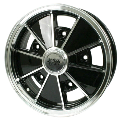 Empi BRM 10-1086 Gloss Black w/ Polished Lip & Spoke Edges 7x17" - AA Performance Products