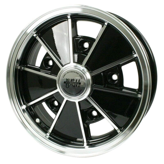 Empi BRM 10-1086 Gloss Black w/ Polished Lip & Spoke Edges 7x17" - AA Performance Products