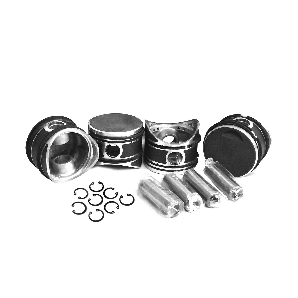 80mm Porsche 356 Piston Set Pre A 1500cc 22mm Pin - AA Performance Products