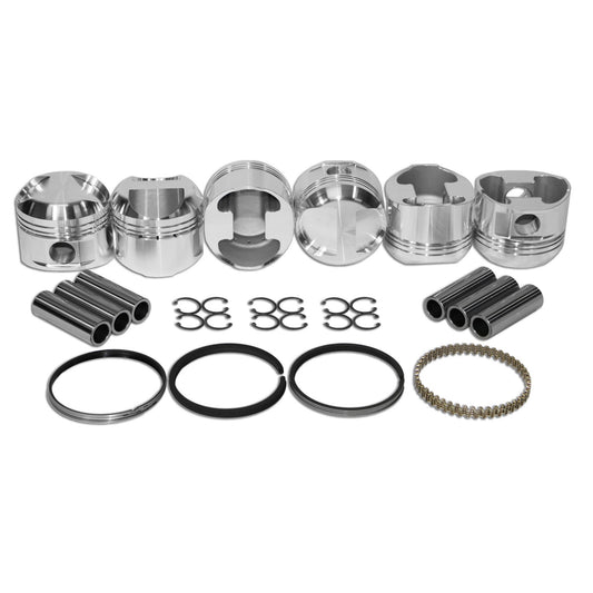 86mm LOW COMP, Porsche 911 JE Piston Kit 2.2 & 2.4 - AA Performance Products