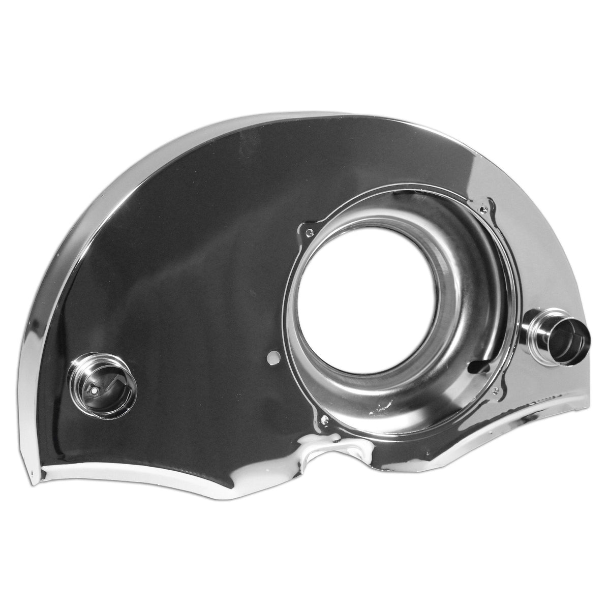 Chrome 36HP Dog House Fan Shroud With Ducts - AA Performance Products