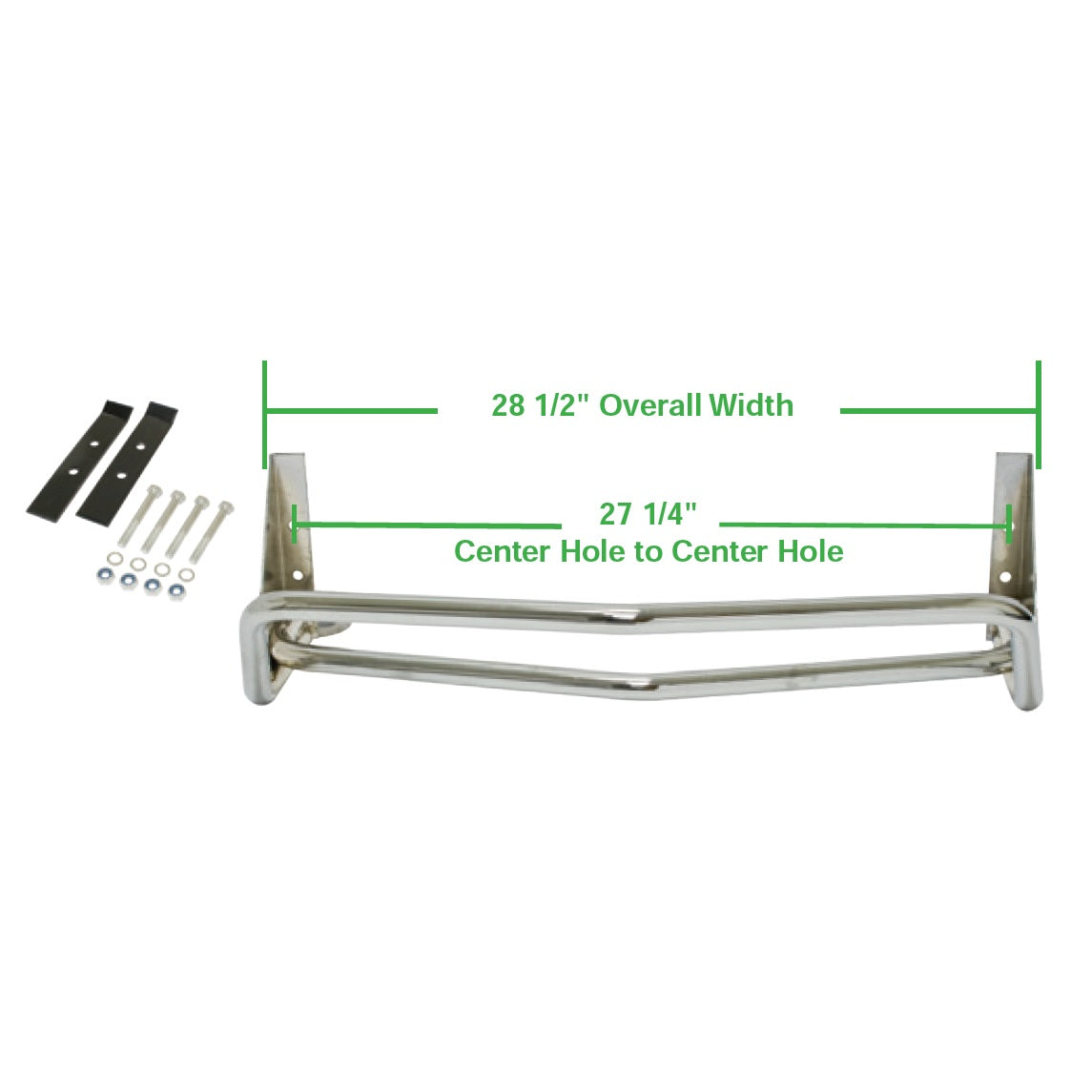 Chrome Buggy Ball Joint Front Bumper