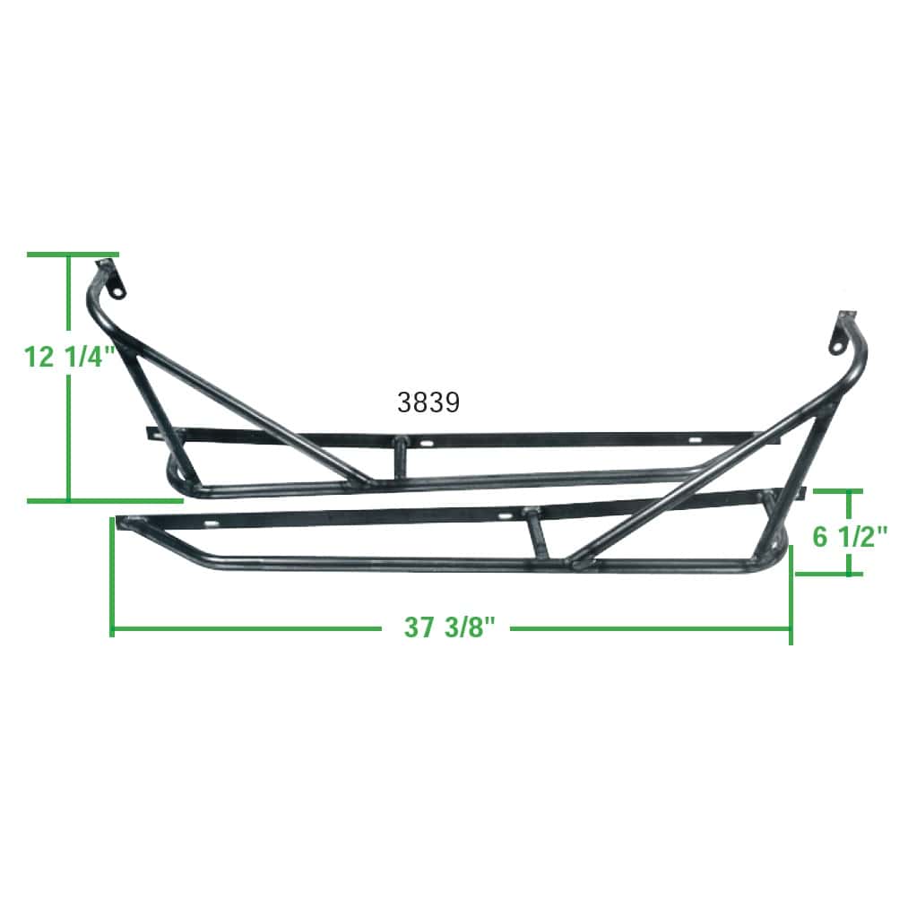 High Mount Baja Bars, 3/4" Tube, (Raw), Pair