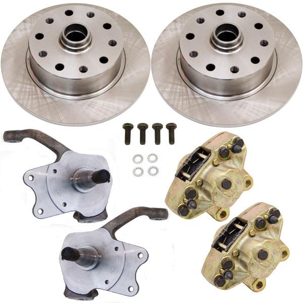 Disc Brake Kit, Front, Stock Disc Spindles, 5-Lug (Porsche/Bus Pattern - 5x130/5x112) - AA Performance Products