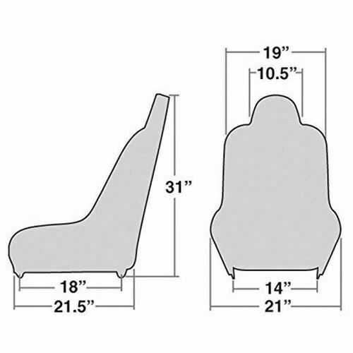 Race-Trim Black Vinyl High-Back Seats