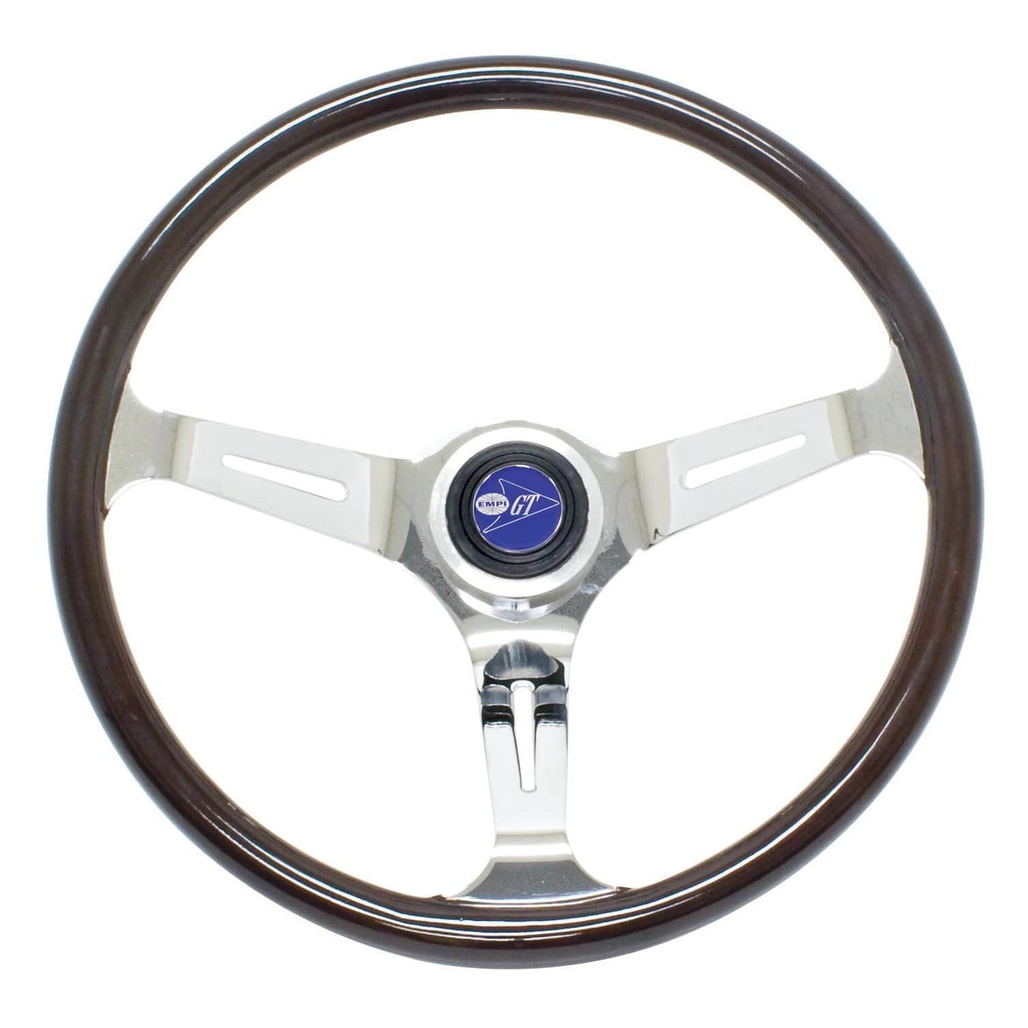 EMPI 380mm/23mm Grip Dark Classic Wood Steering Wheel