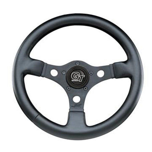 Formula GT, Black,3-Spoke, 12" Dia., 3" Dish / 3 -¾"